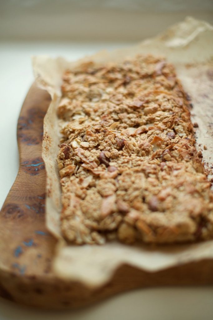 Coconut, Almond Butter, Oat Bars Naturally Sassy