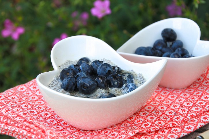 Coconut & Blueberry Chia Pudding
